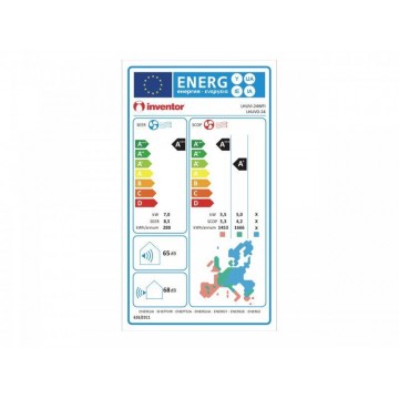 Inventor LHUVI-24WFI/LHUVO-24 Leon Κλιματιστικό Inverter 24000 BTU A+++/A+